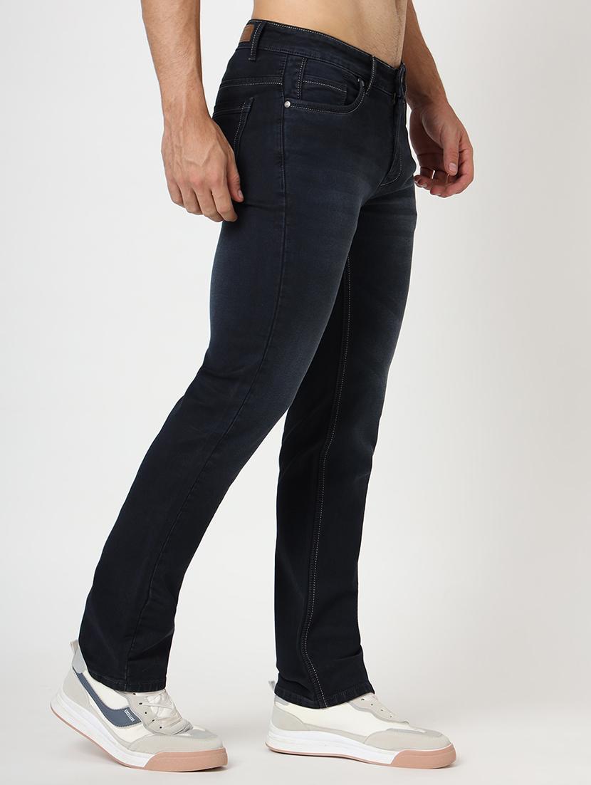 men plain mid rise denim jeans - 21636279 - Standard Image - 1