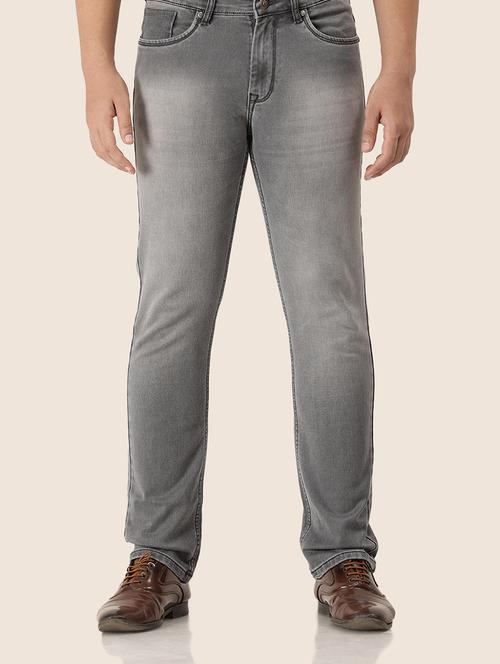 men plain mid rise denim jeans - 21636288 -  Standard Image - 0