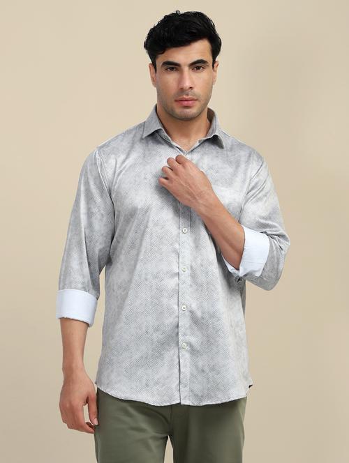 men regular fit printed single pocket casual shirt - 21636416 -  Standard Image - 0