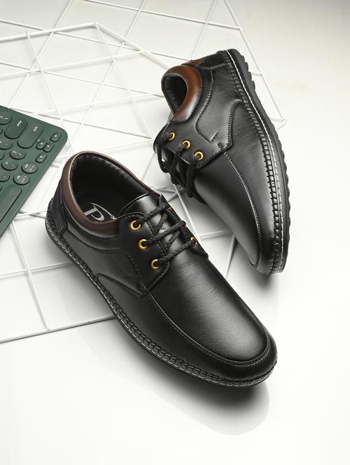 men black lace-up derby - 21636570 - Standard Image - 0