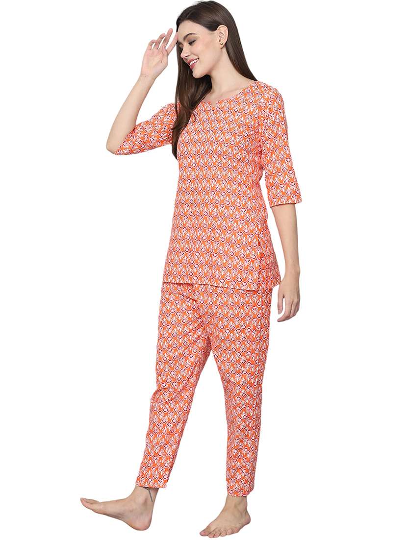 women printed cotton co-ord set - 21636604 -  Standard Image - 1