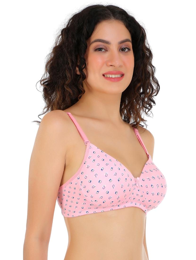women printed full coverage t-shirt bra  - 21636612 -  Standard Image - 1
