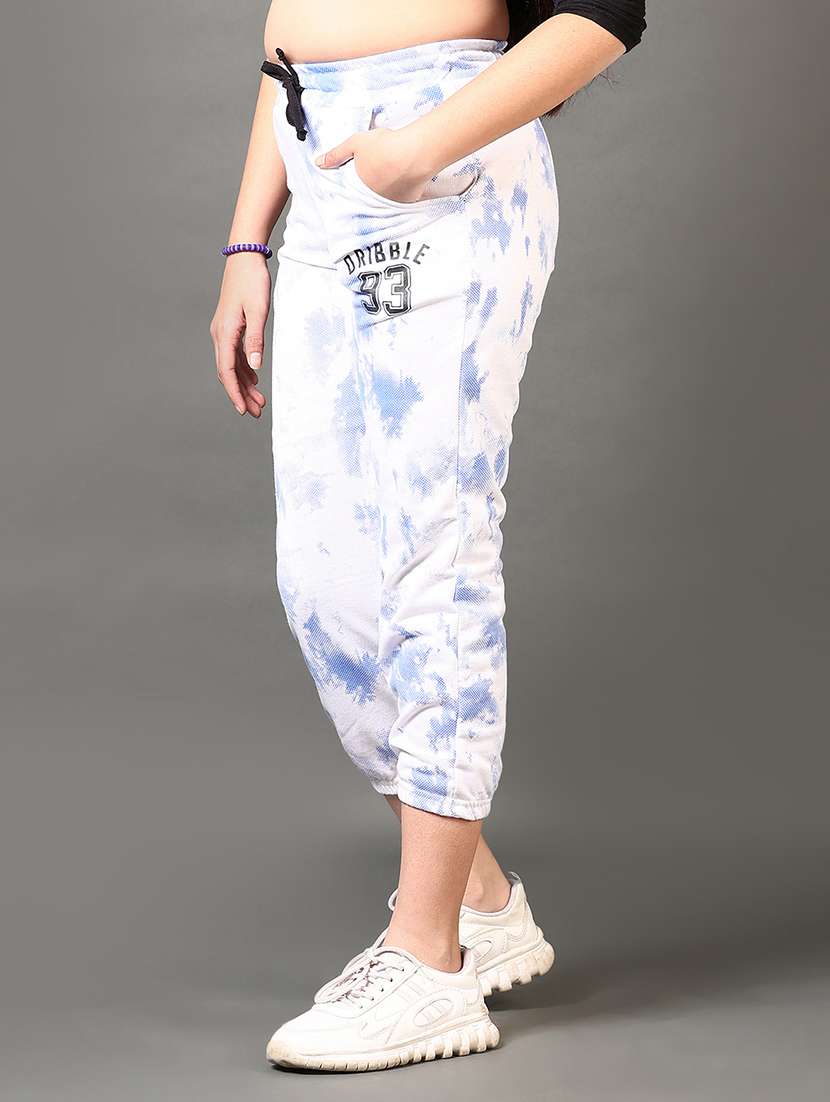 girls printed mid rise jogger - 21636962 -  Standard Image - 1