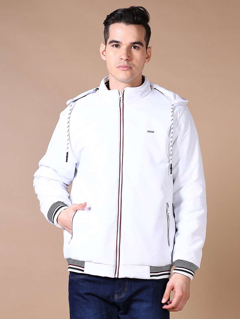 men solid long sleeve casual jacket - 21636971 -  Standard Image - 1