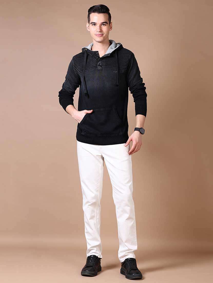 men solid hooded sweatshirt - 21637000 -  Standard Image - 4