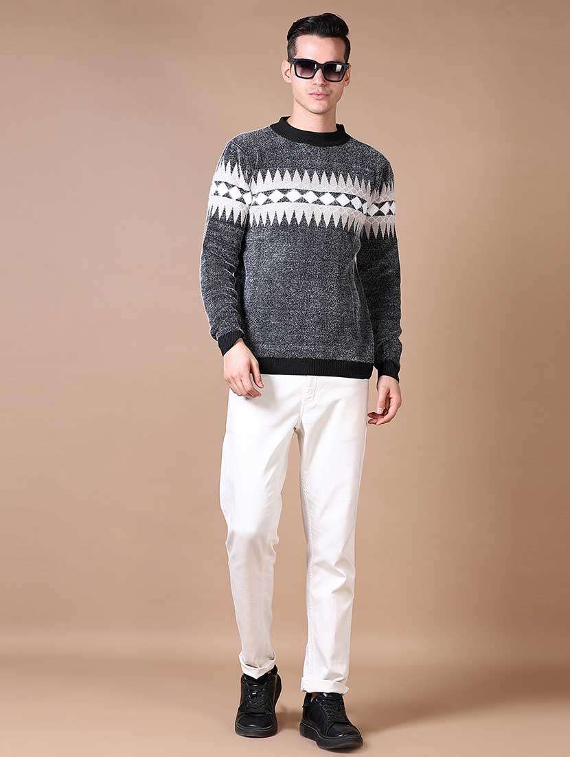 men chest print long sleeve pullover - 21637016 -  Standard Image - 4