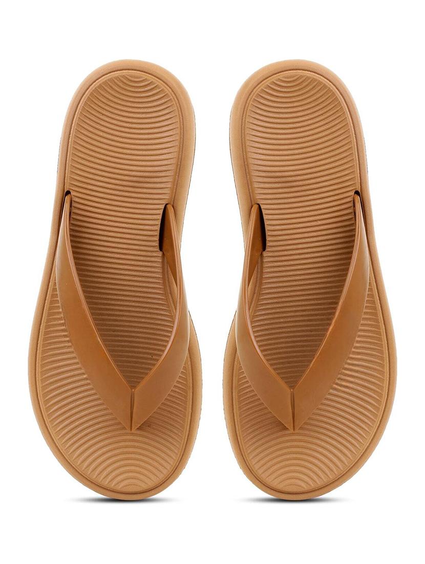 women brown solid slipper - 21637816 -  Standard Image - 1