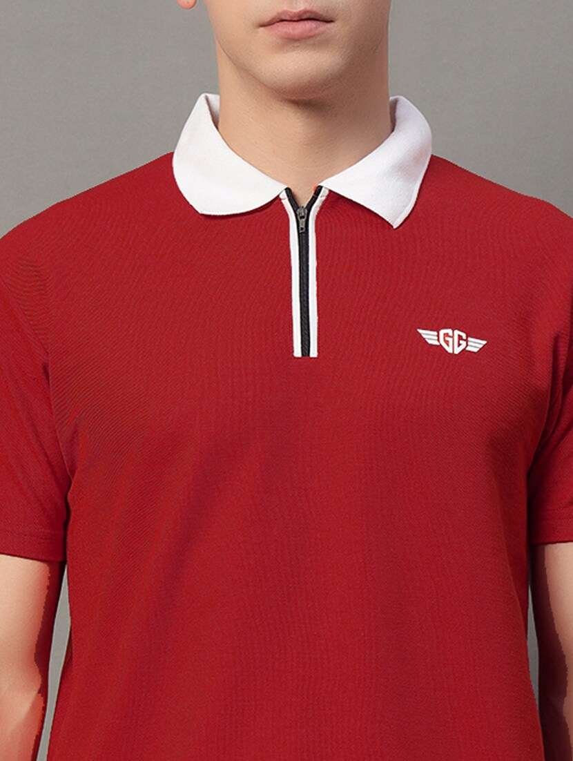 men regular fit back print polo t-shirt - 21638184 -  Standard Image - 4