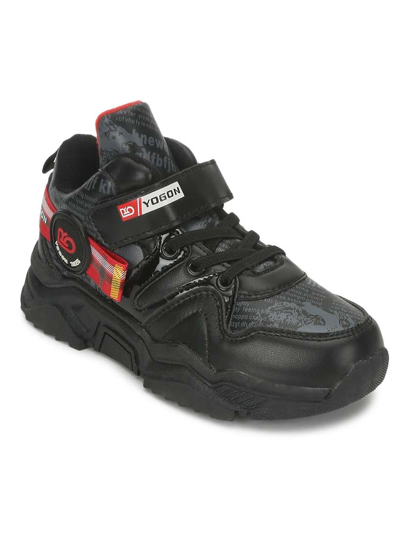 boy solid lace-up sneaker - 21638261 -  Standard Image - 1