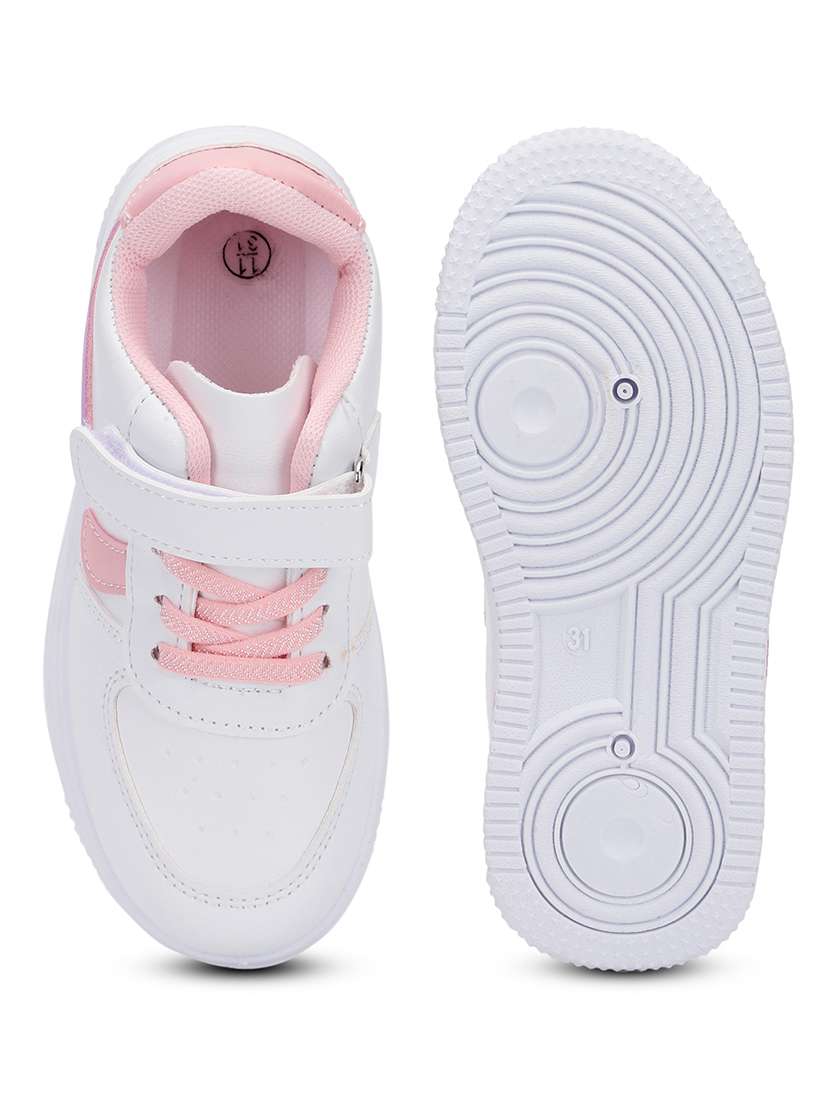 kids white solid sneaker - 21638294 -  Standard Image - 4