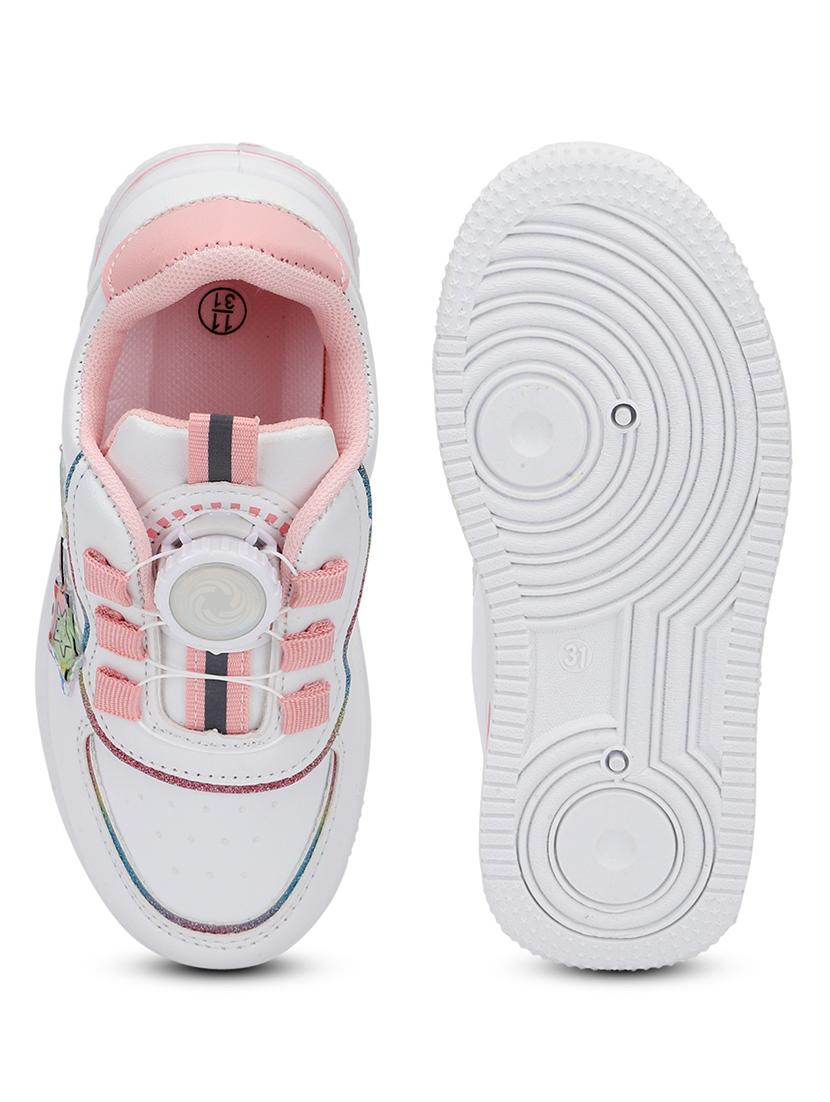 kids white solid sneaker - 21638296 - Standard Image - 4