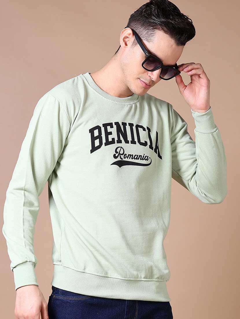 men chest print long sleeve sweatshirt - 21638391 -  Standard Image - 1