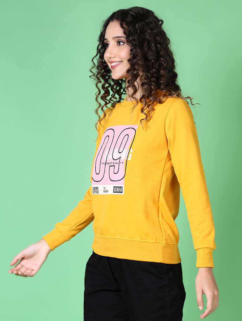 women printed long sleeve sweatshirt - 21638400 -  Standard Image - 1