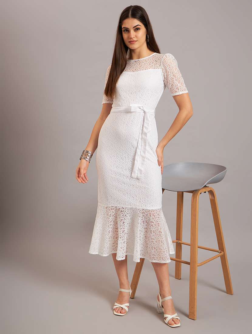 women self design tiered dress - 21638506 - Zoom Image - 0
