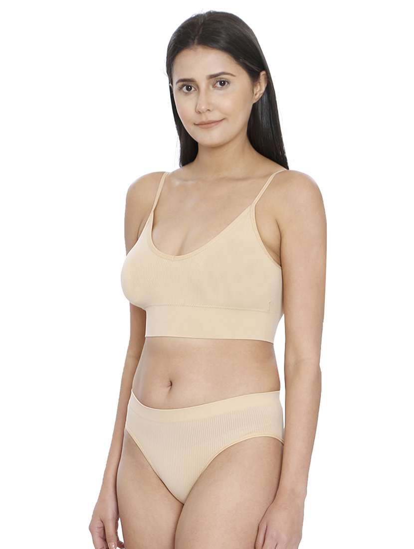 women solid bra and panty set - 21638611 -  Standard Image - 1