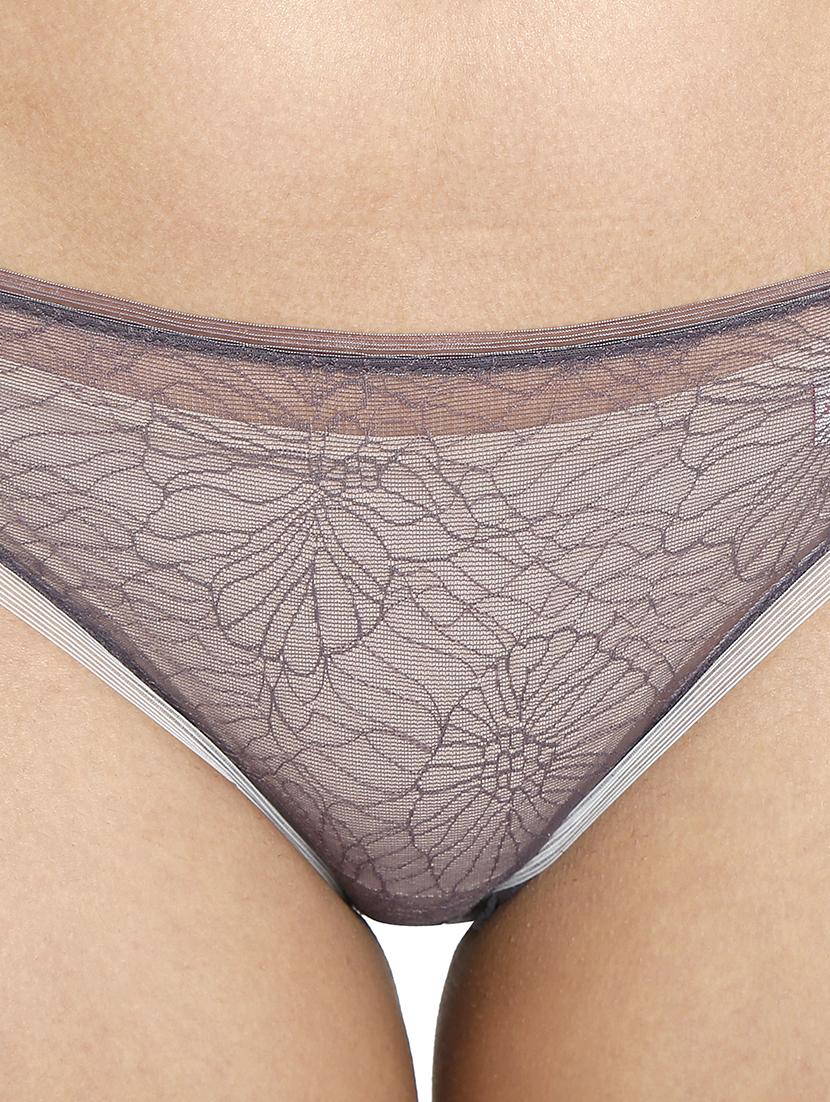 grey nylon bras and panty set - 21638634 - Standard Image - 4