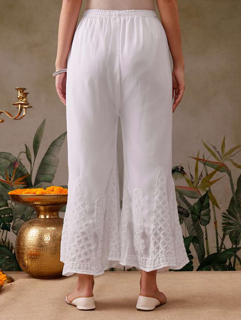 women three three quarter sleeve kurta palazzo set - 21638663 - Standard Image - 6