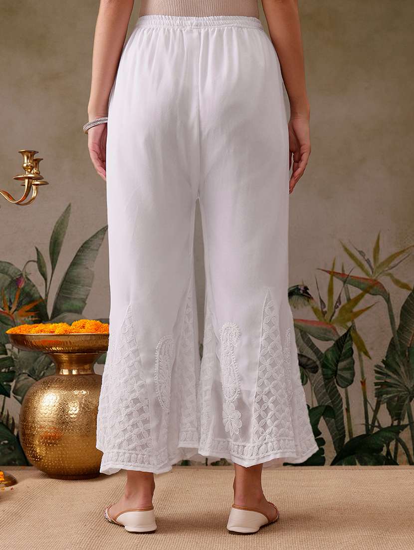 women three three quarter sleeve kurta palazzo set - 21638664 - Standard Image - 6