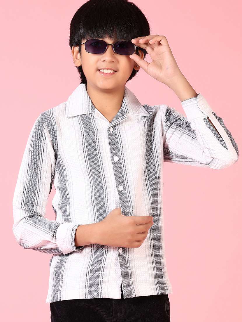 boys long sleeves striped shirt - 21638782 -  Standard Image - 1