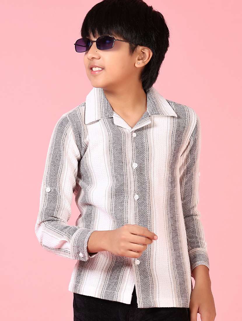 boys long sleeves striped shirt - 21638783 -  Standard Image - 1