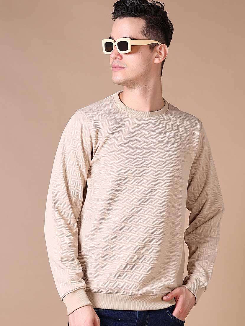 men self design long sleeve sweatshirt - 21638806 -  Standard Image - 1