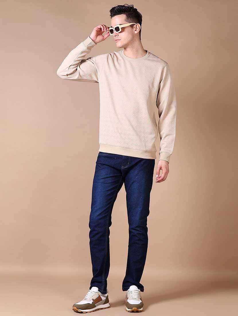 men self design long sleeve sweatshirt - 21638806 -  Standard Image - 4