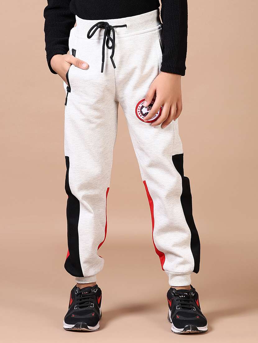 boys grey color block joggers - 21638818 -  Standard Image - 1