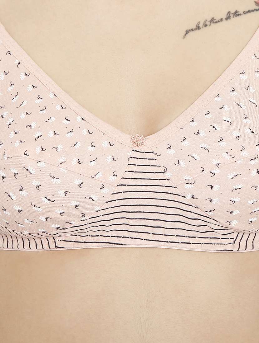 women printed cotton blend regular bra - 21638869 -  Standard Image - 4