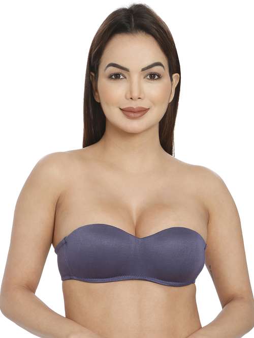 women blue modal balconette bra - 21638885 - Standard Image - 0