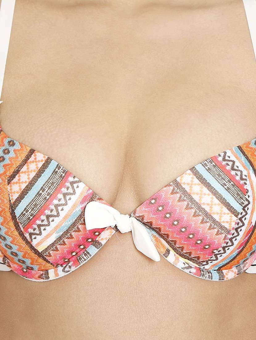 women printed nylon push up bra - 21638913 -  Standard Image - 4