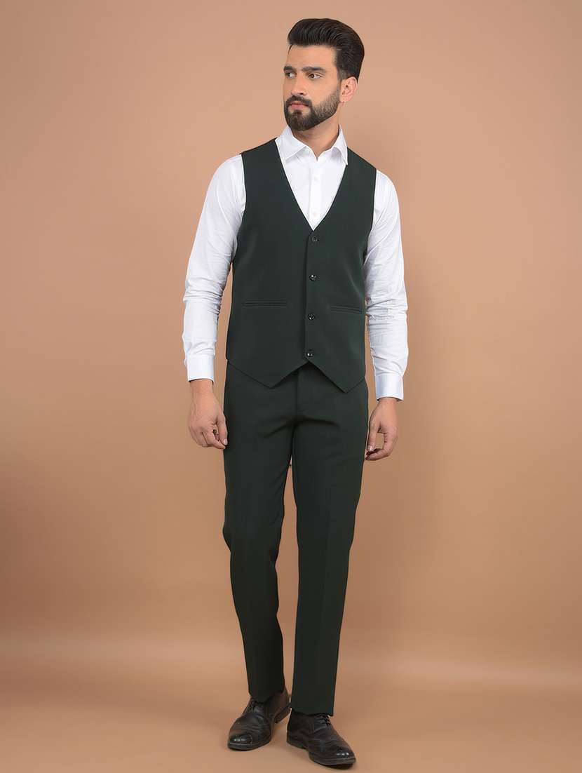 men solid 3-piece formal suit - 21639048 -  Standard Image - 6