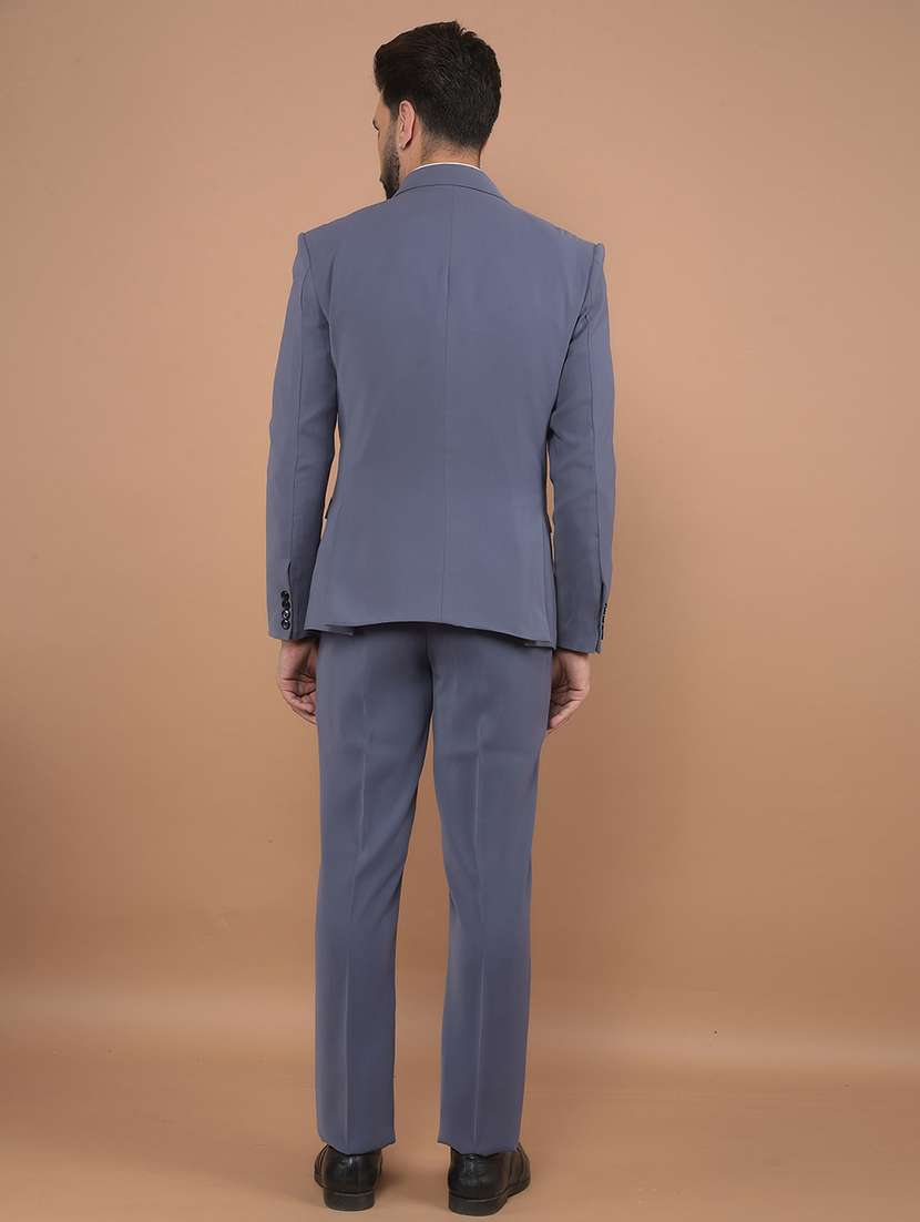 men solid 3-piece formal suit - 21639049 -  Standard Image - 4