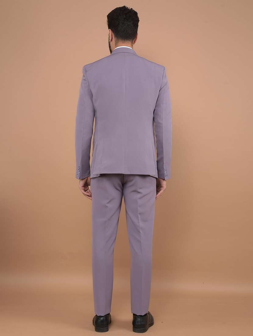 men solid 3-piece formal suit - 21639050 -  Standard Image - 4