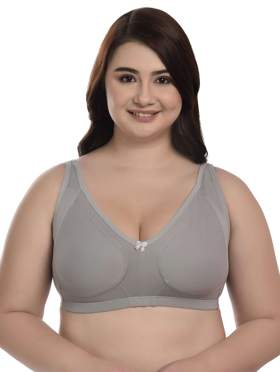 women solid full coverage plus size bra