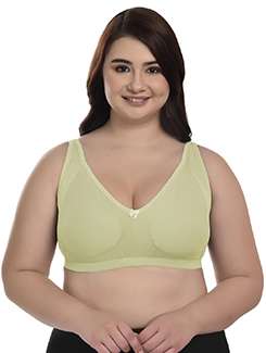 women solid full coverage plus size bra