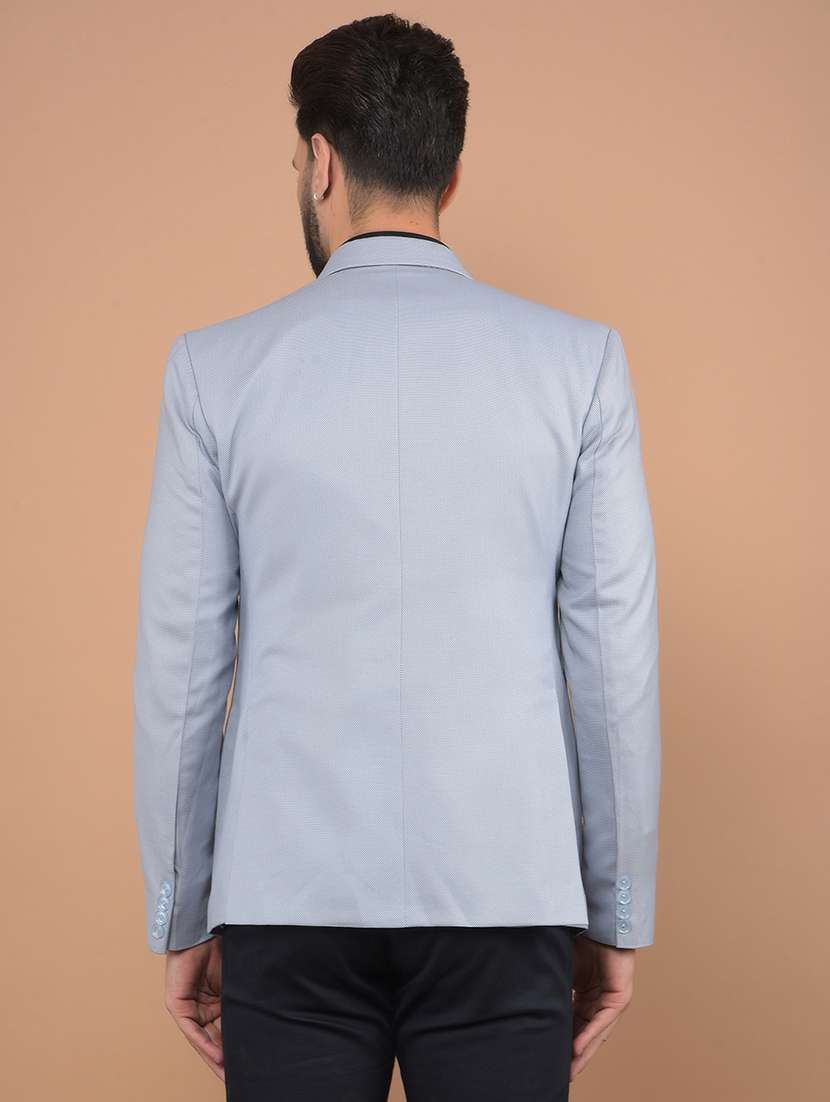 men grey single breasted casual blazer - 21639065 - Standard Image - 1
