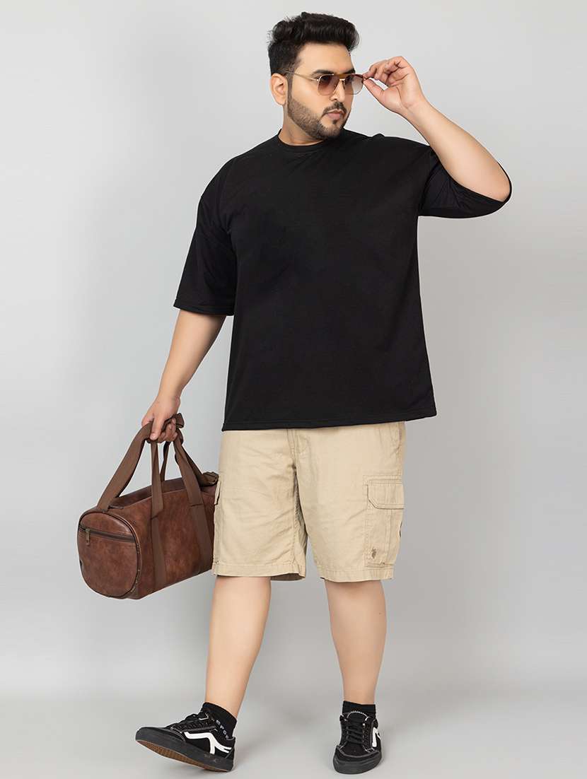 men plain short sleeves oversized t-shirt - 21639078 -  Standard Image - 4