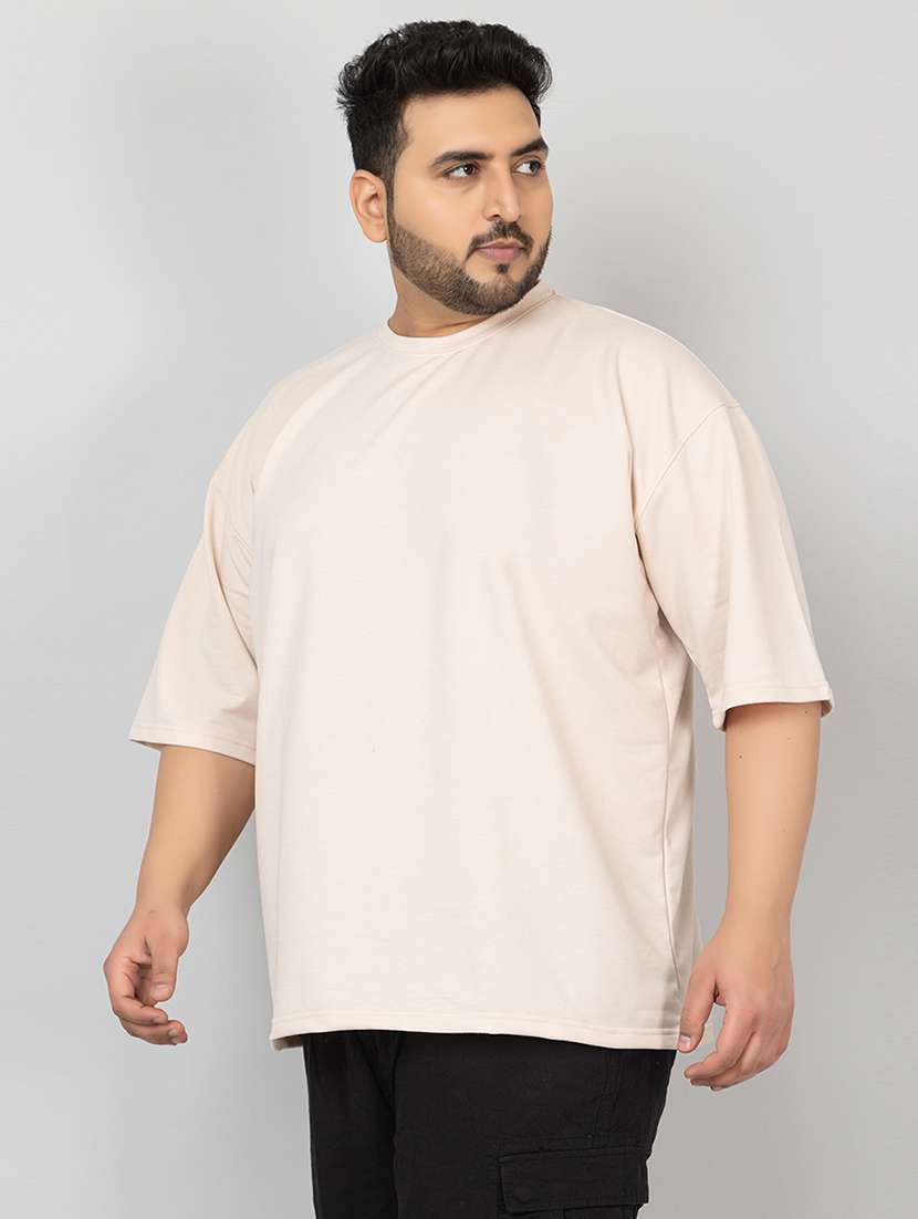 men plain short sleeves oversized t-shirt - 21639080 -  Standard Image - 1