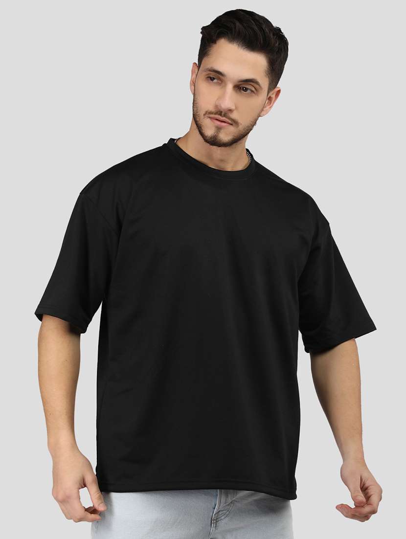 men plain short sleeves oversized t-shirt - 21639086 -  Standard Image - 1