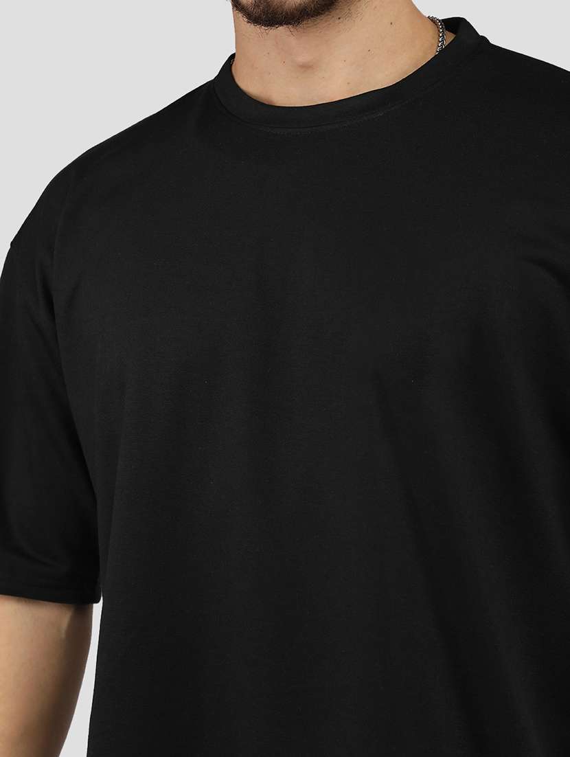 men plain short sleeves oversized t-shirt - 21639086 -  Standard Image - 4