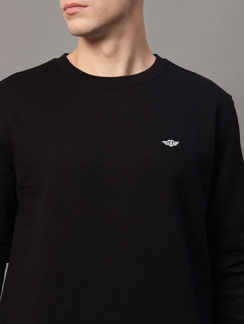 men long sleeves plain sweatshirt - 21639203 -  Standard Image - 4