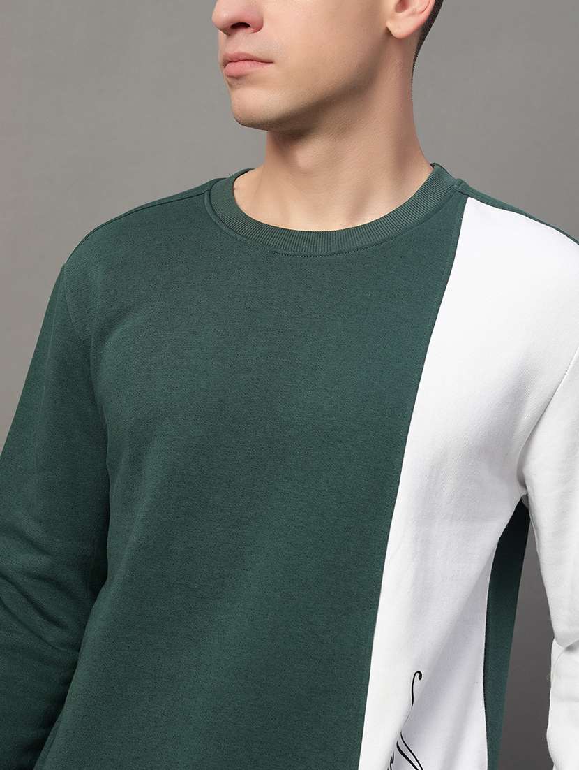 men long sleeves color block sweatshirt - 21639208 -  Standard Image - 4