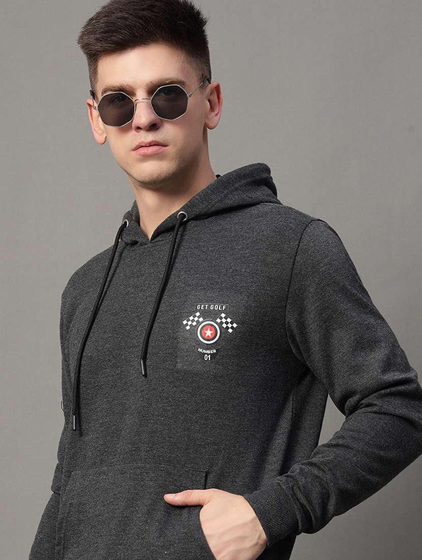 men long sleeves placement print sweatshirt - 21639219 -  Standard Image - 1