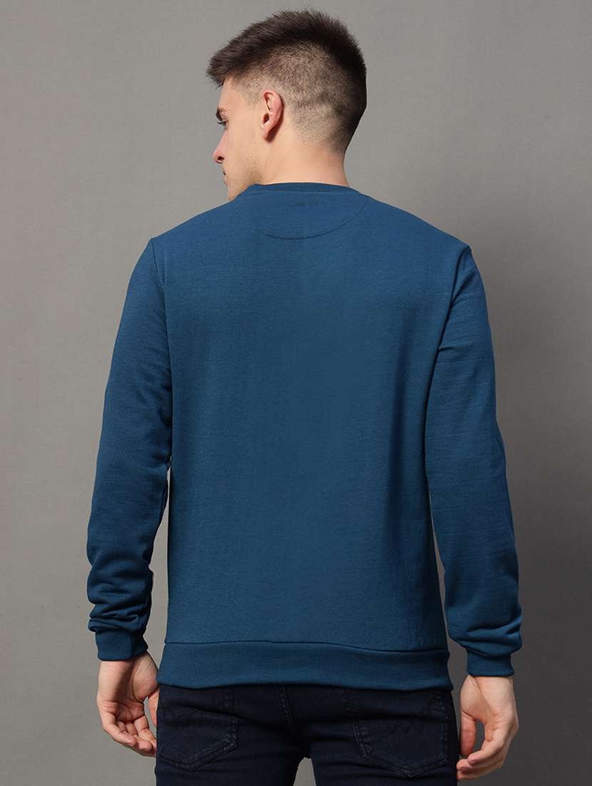 men long sleeves front print sweatshirt - 21639229 -  Standard Image - 1