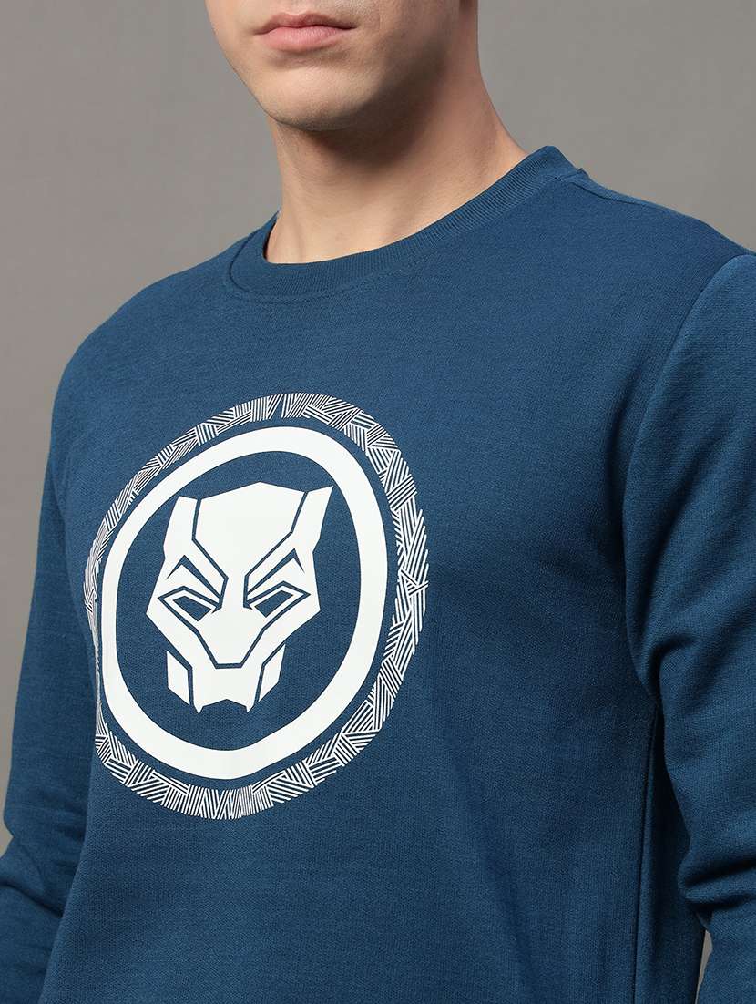 men long sleeves front print sweatshirt - 21639229 -  Standard Image - 4