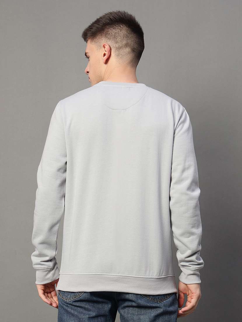 men long sleeves front print sweatshirt - 21639233 -  Standard Image - 1