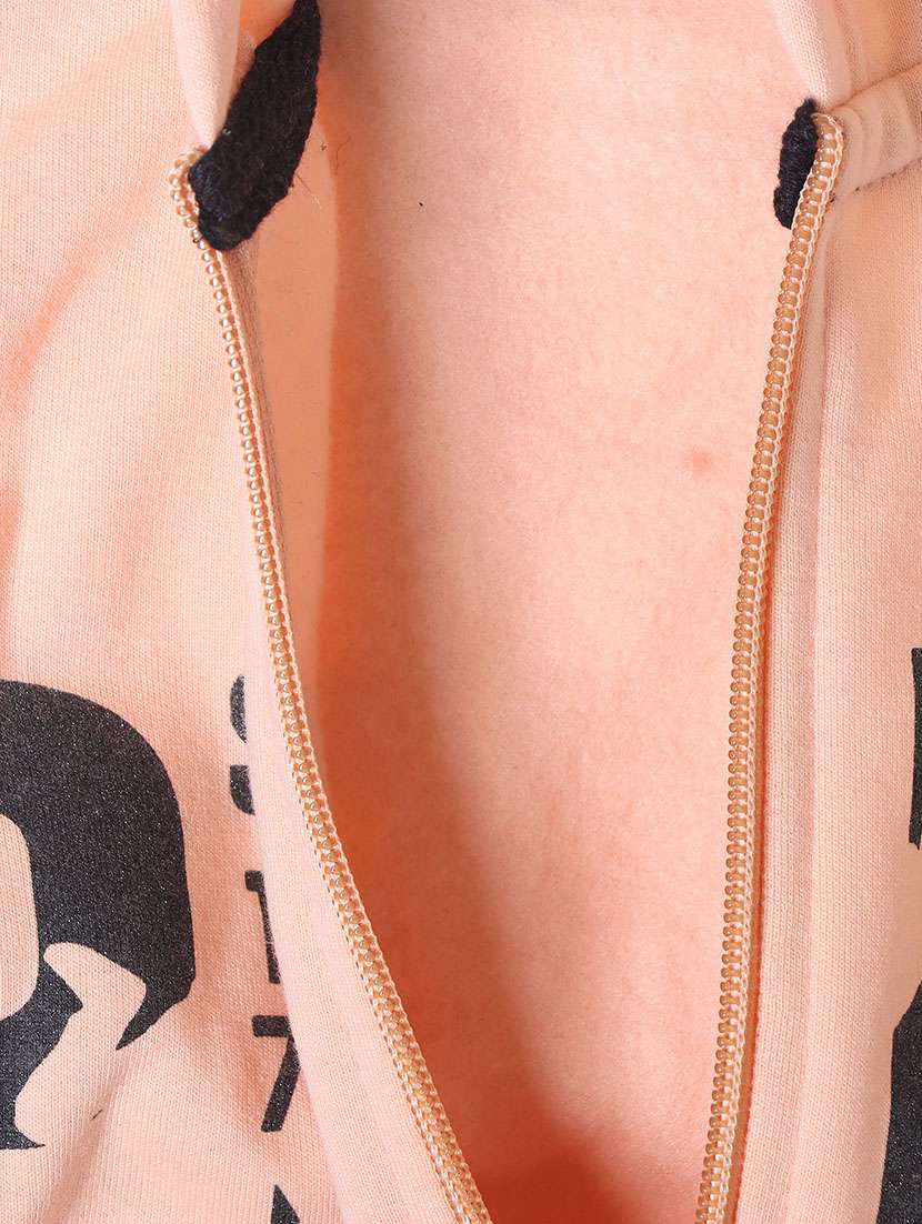 girls typographic long sleeve hooded sweatshirt - 21639249 -  Standard Image - 4