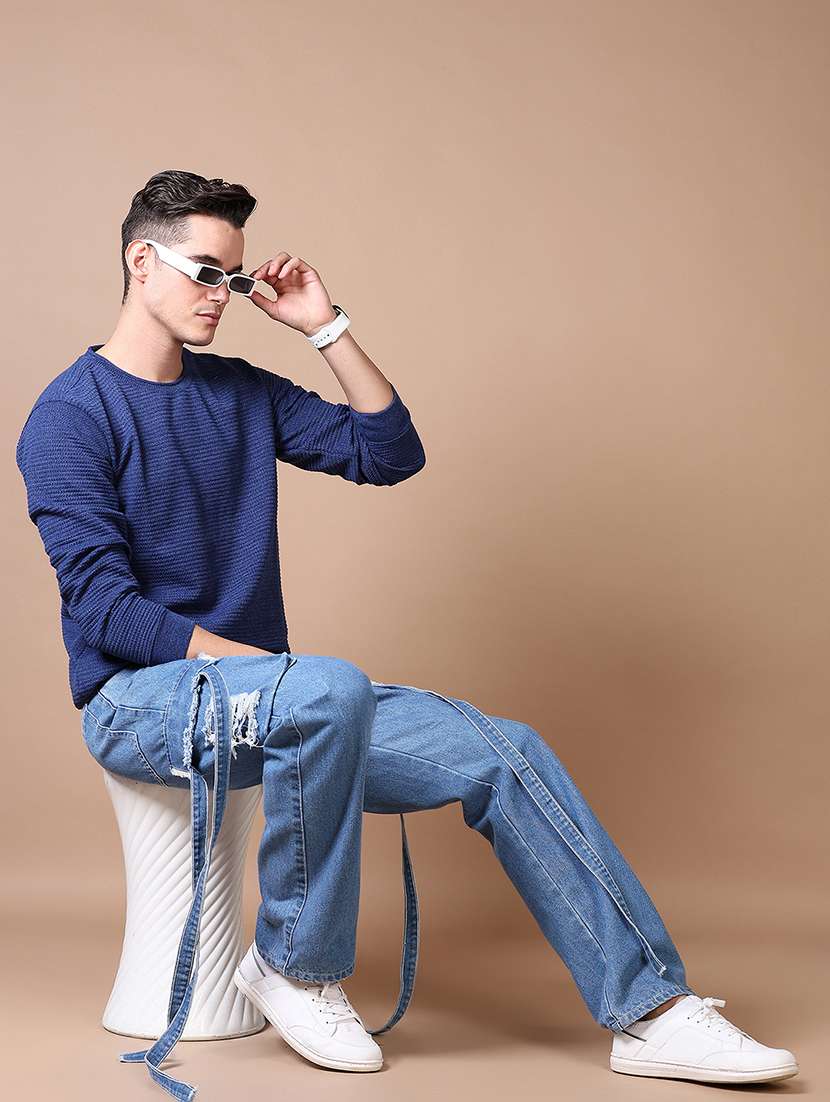 men self design long sleeve pullover - 21639267 -  Standard Image - 4