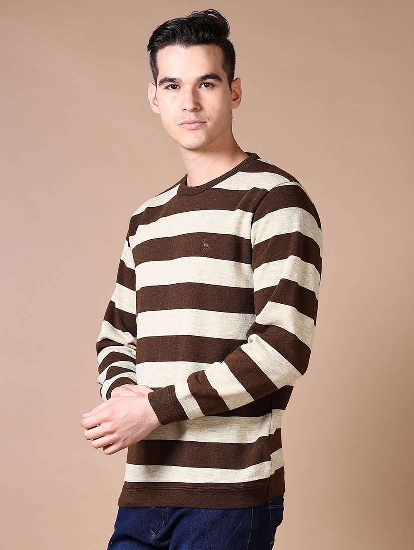 men stripes long sleeve sweatshirt - 21639269 -  Standard Image - 1
