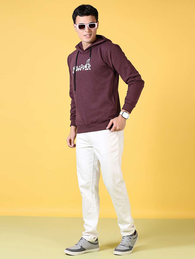 men front & back print long sleeve hooded sweatshirt - 21639428 -  Standard Image - 4